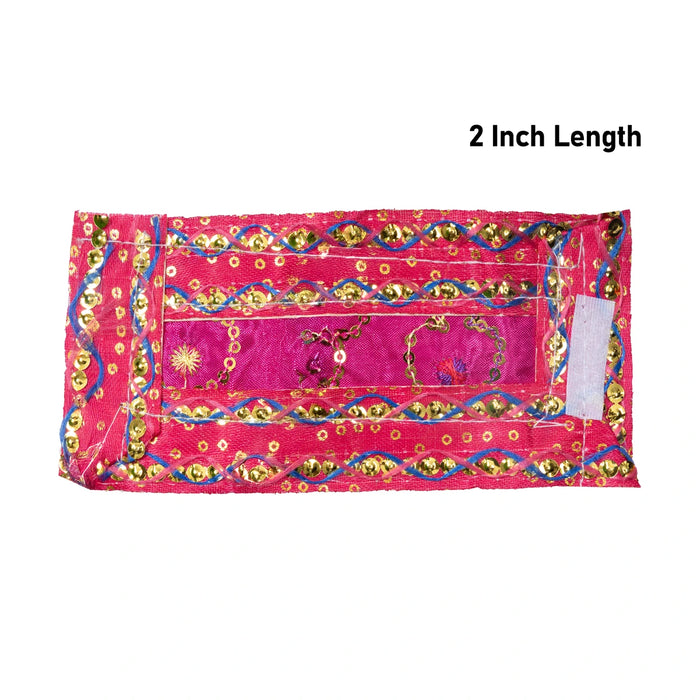 Sai Poshak Set - 2 Inches | Embroidery Design Sai Ram Vastra/ Sai Baba Clothes for Deity