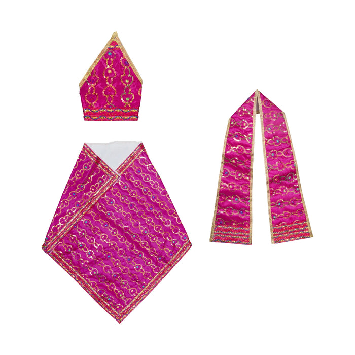 Sai Baba Dress - 12 Inches | Sai Ram Clothes / Sai Poshak / Sai Baba Vastra for Deity