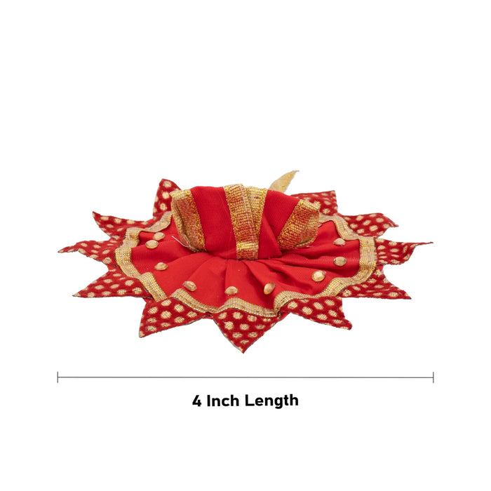 Krishnar Dress - 4.5 Inches | Satin Krishna Idol Dress for Deity/ Assorted Colour & Design