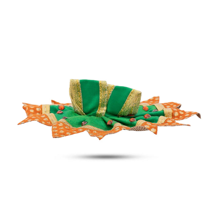 Krishnar Dress - 4.5 Inches | Satin Krishna Idol Dress for Deity/ Assorted Colour & Design