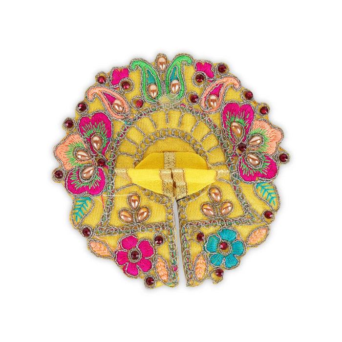 Krishna Dress - 4.5 Inches | Kanha Ji Poshak / Krishna Murti Vastra / Laddu Gopal Dress