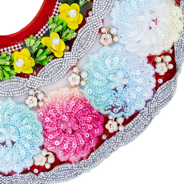 Lehenga Patka - 6 Inches | Devi Dress / Amman Pavadai / Decorative Mata Poshak / Devi Vastra for Deity
