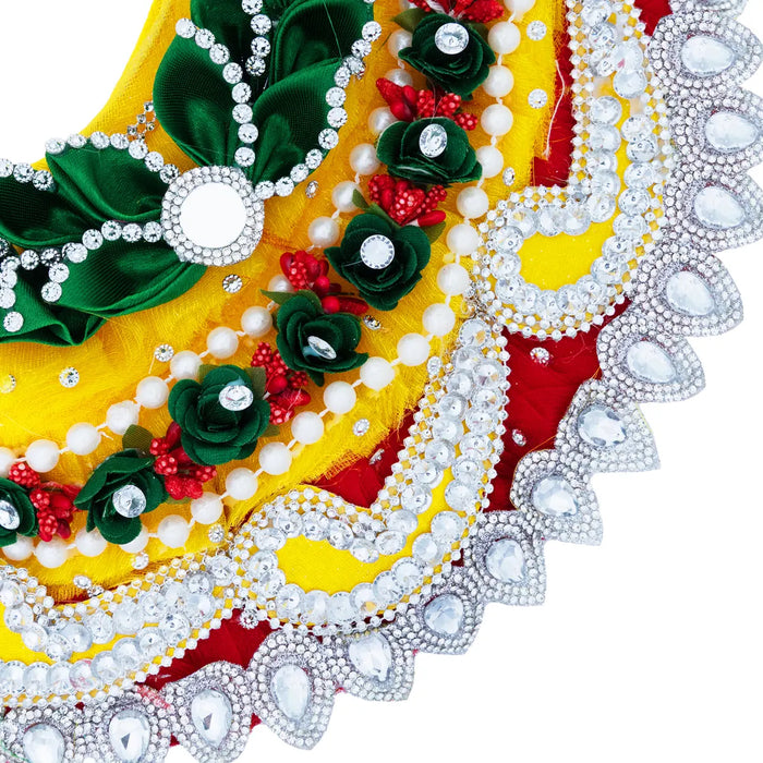 Lehenga Patka - 6 Inches | Devi Dress / Amman Pavadai / Decorative Mata Poshak / Devi Vastra for Deity