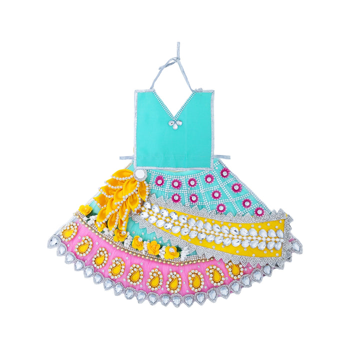Mata Poshak - 9 Inches | Decorative Lehanga Patka / Amman Pavadai / Devi Dress for Deity