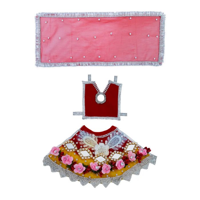 Lehenga Patka - 5 Inches | Mata Rani Dress / Devi Poshak / Stone Work Amman Pavadai