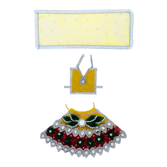 Lehenga Patka - 5 Inches | Mata Rani Dress / Devi Poshak / Stone Work Amman Pavadai