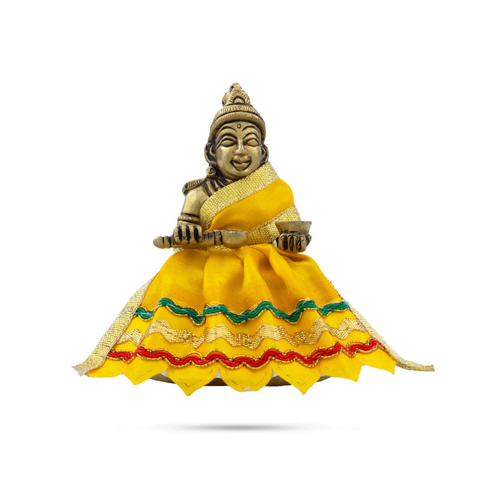 Amman Pavadai - 2 Inches | Devi Dress/ Mata Dress for Deity