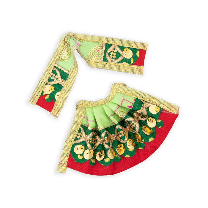 Amman Pavadai - 2 Inches | Devi Dress/ Mata Dress for Deity