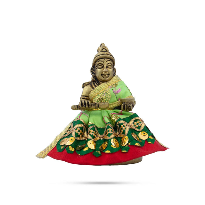 Amman Pavadai - 2 Inches | Devi Dress/ Mata Dress for Deity