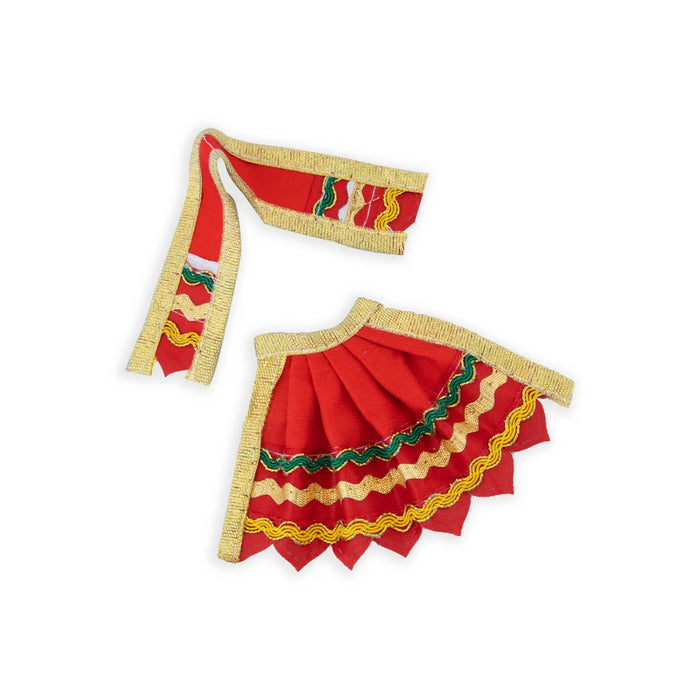 Amman Pavadai - 2 Inches | Devi Dress/ Mata Dress for Deity