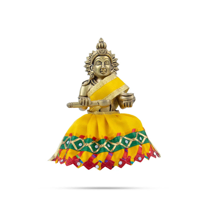 Amman Pavadai - 3 Inches | Devi Dress/ Mata Dress for Deity