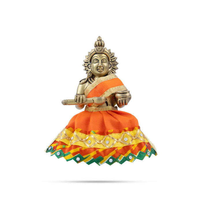 Amman Pavadai - 3 Inches | Devi Dress/ Mata Dress for Deity