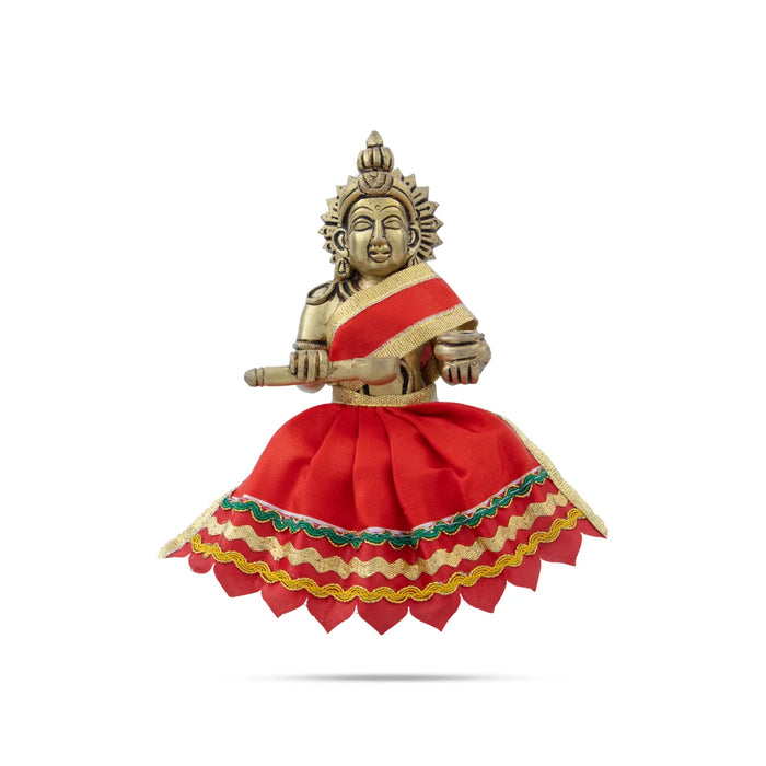 Amman Pavadai - 3 Inches | Devi Dress/ Mata Dress for Deity