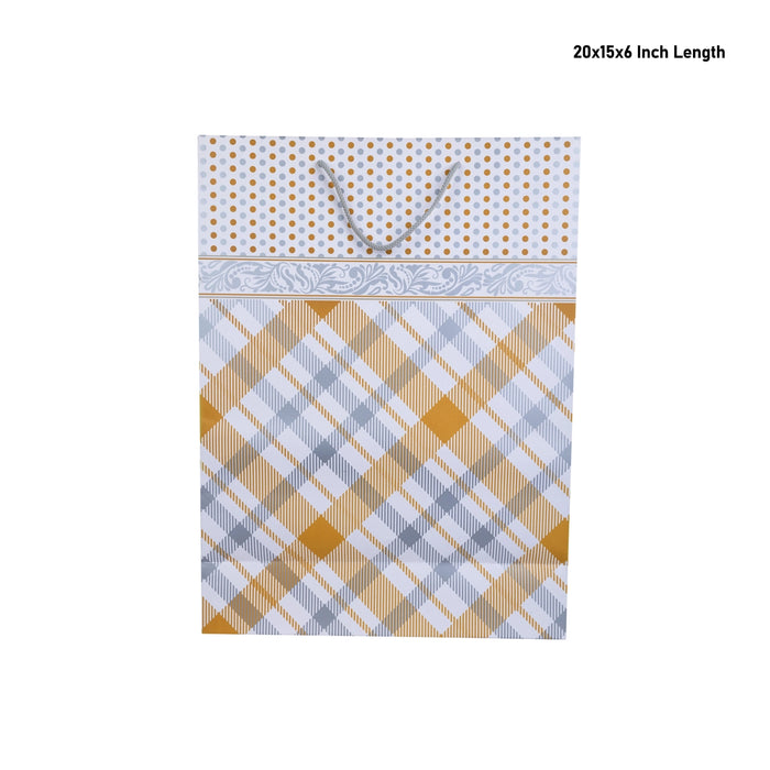 Paper Bag - 20 x 15 x 6 Inches | Gift Bag/ Thamboolam Bag For Return Gifts & Daily Use