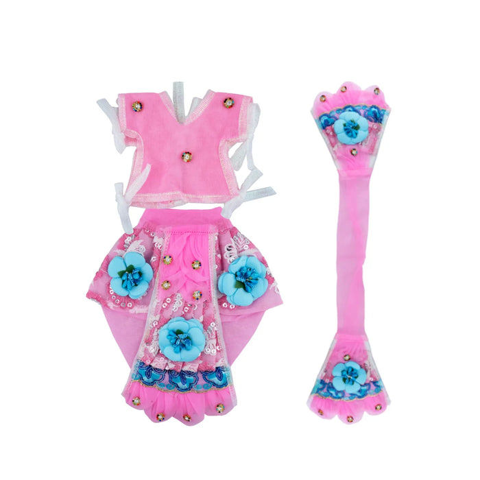 Radha Krishna Dress Set - 7 Inches | Krishna Dress Set/ Radha Dress Set for Deity