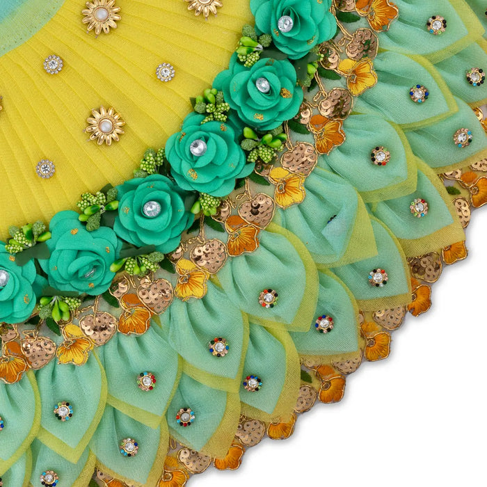 Radha Krishna Dress Set - 9 Inches | Krishna Dress Set/ Radha Dress Set for Deity