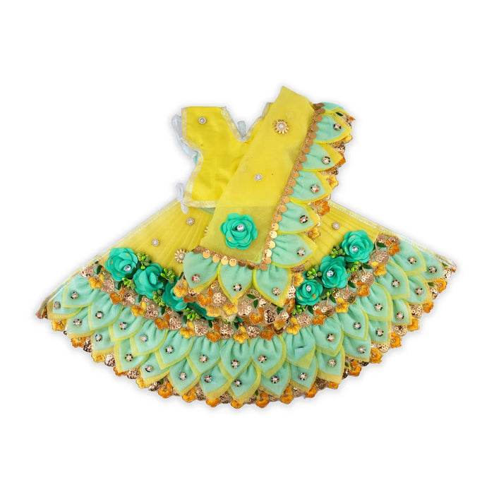 Radha Krishna Dress Set - 9 Inches | Krishna Dress Set/ Radha Dress Set for Deity