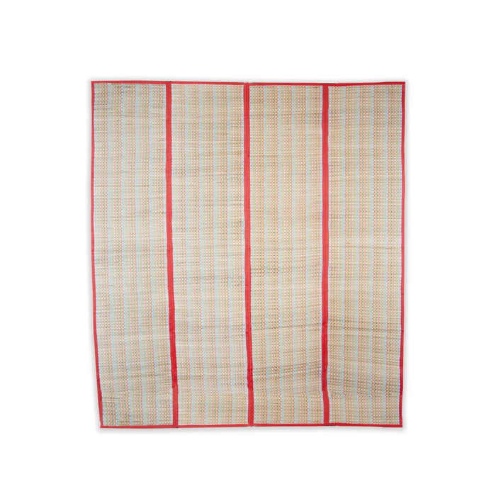 Yoga Mat - 6 x 6.25 Feet | Handmade Mat/ Korai Pai/ Kusha Grass Chatai Sitting Mat