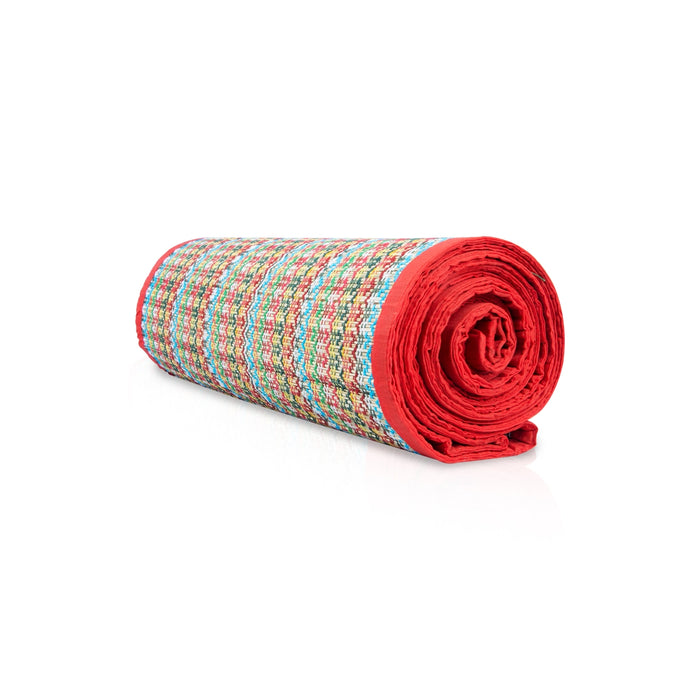 Yoga Mat - 6 x 6.25 Feet | Handmade Mat/ Korai Pai/ Kusha Grass Chatai Sitting Mat