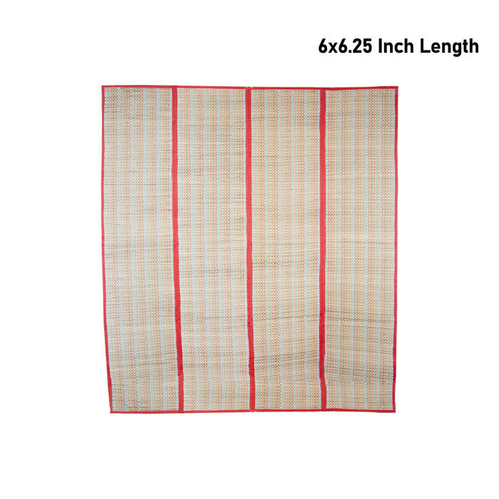 Yoga Mat - 6 x 6.25 Feet | Handmade Mat/ Korai Pai/ Kusha Grass Chatai Sitting Mat