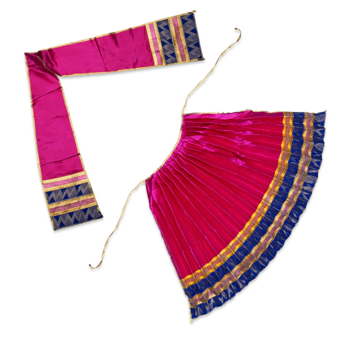 Amman Pavadai - 24 Inches | Jari Border Lehenga Patka/ Devi Dress for Deity