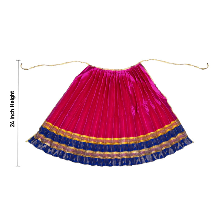 Amman Pavadai - 24 Inches | Jari Border Lehenga Patka/ Devi Dress for Deity