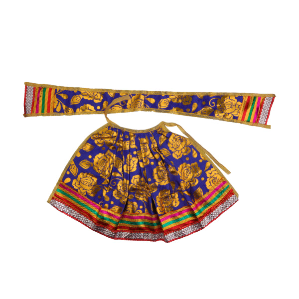 Devi Dress - 9 Inch | Satin Material/ Amman Pavadai/ Mata Dress for Deity/ Assorted Colour and Design