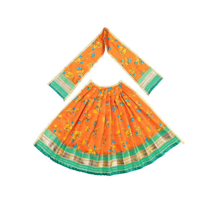 Amman Pavadai - 12 Inches | Devi Dress/ Mata Rani Poshak/ Lehenga Patka / Goddess Vastram