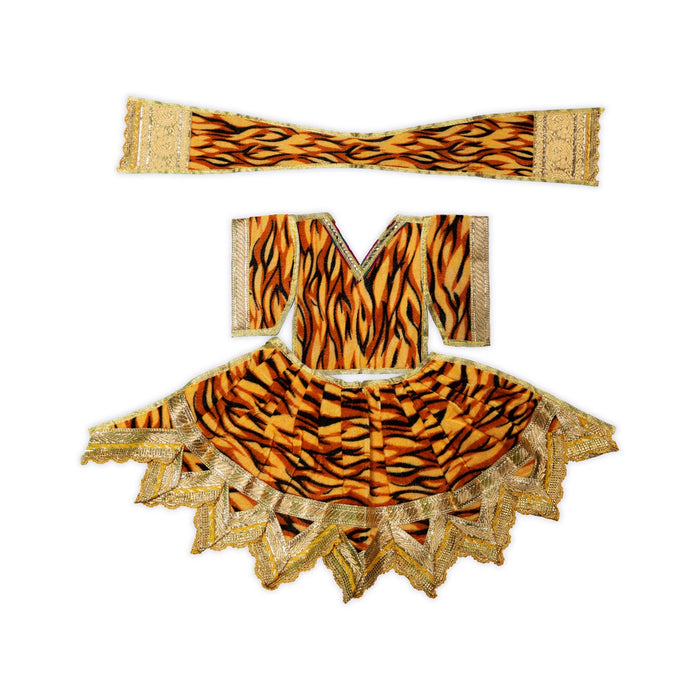 Shivan Dress - 8 Inches | Mahadev Costume / Velvet Shivji Costume/ Bhagwan Vastra For Deity Decor