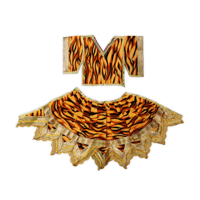 Shivan Dress - 8 Inches | Mahadev Costume / Velvet Shivji Costume/ Bhagwan Vastra For Deity Decor