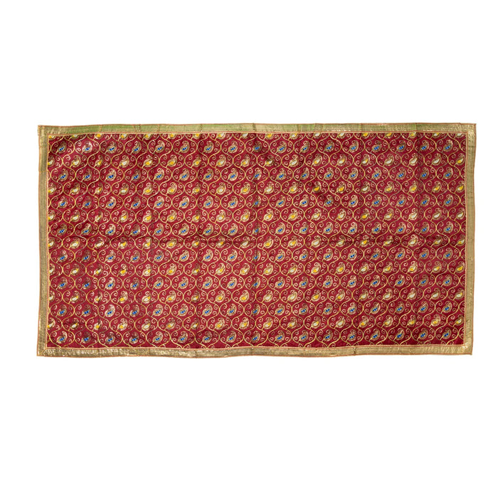 Chunri Vastram - 2 Mtrs | Embroidery Mata Rani Chunri/ Decorative Chunri Dupatta for Deity