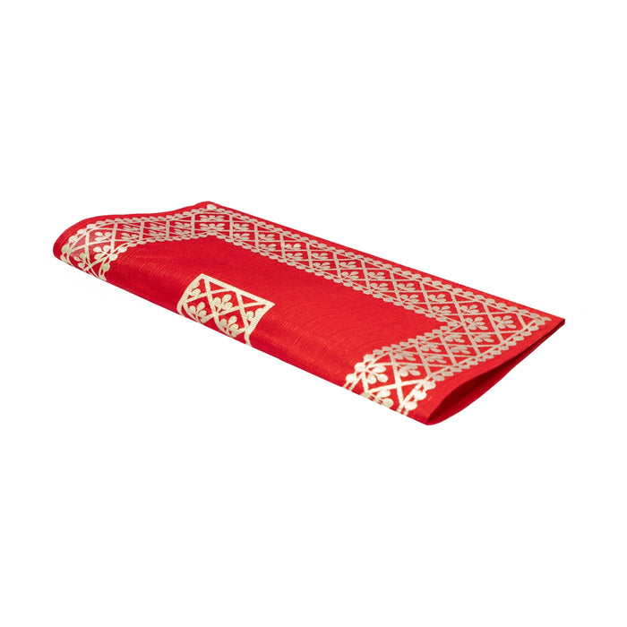 Pooja Aasan - 12 x 12 Inches | Pooja Mat/ Yoga Mat / Asan Mat for Meditation
