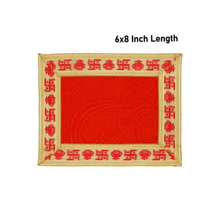 Velvet Mat - 6 x 8 Inches | Velvet Aasan for Deity