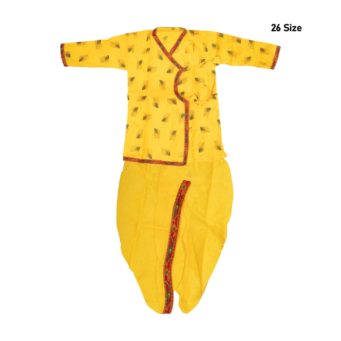Bal Krishna Dress Set - Size 26 | Krishna Costume/ Bal Gopal Dress Set/ Janmashtami Outfit For Children