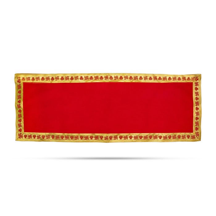 Aasan - 10 x 31 Inches | Velvet Pooja aasan/ Aasan for Deity