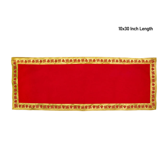 Aasan - 10 x 31 Inches | Velvet Pooja aasan/ Aasan for Deity