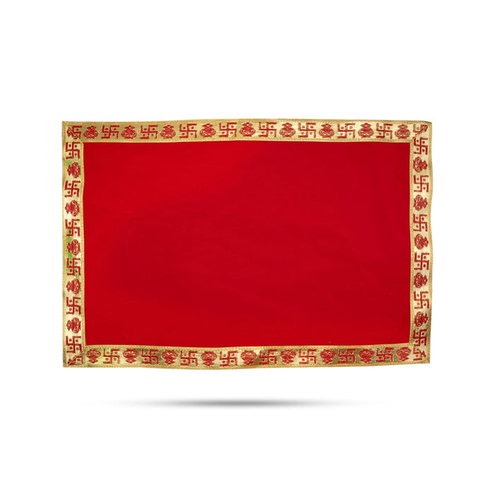 Aasan - 13 x 20 Inches | Velvet Pooja aasan/ Aasan for Deity