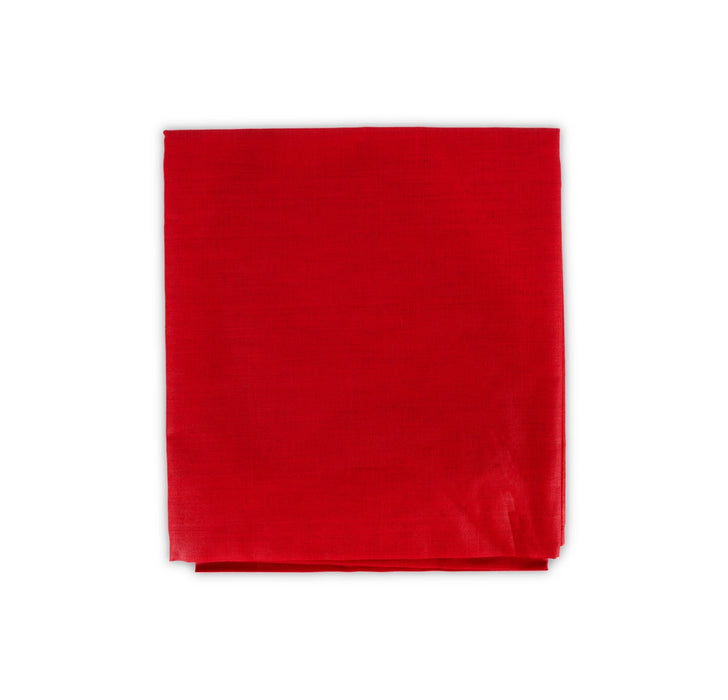 Unstitched Blouse Piece - 1 Mtr | Red Colour Cotton Blouse Bit/ Traditional Fabric Cloth For Women & Gifting