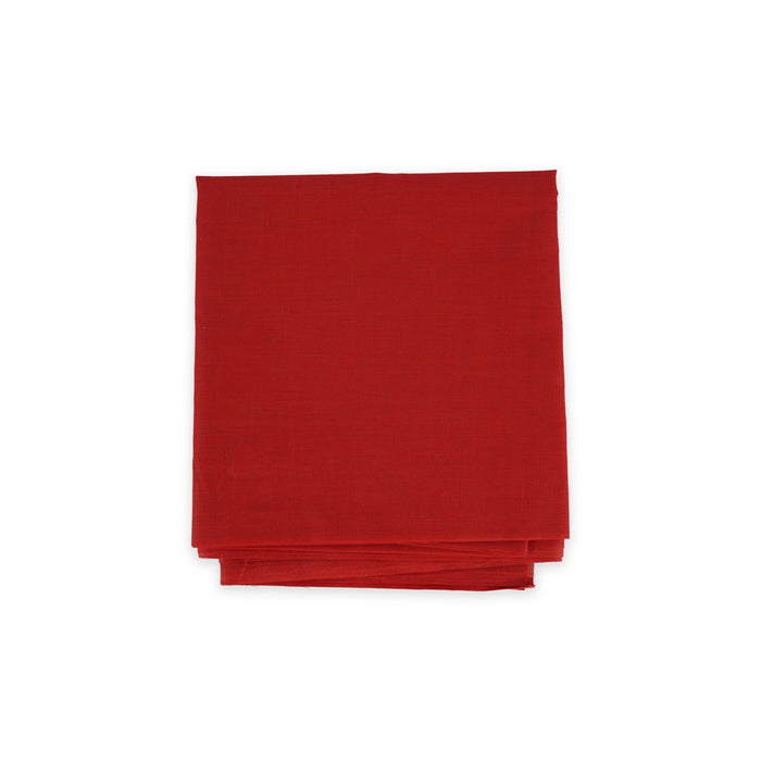 Blouse Bit - 1.5 Mtr | Unstitched Red Colour Blouse Piece for Women