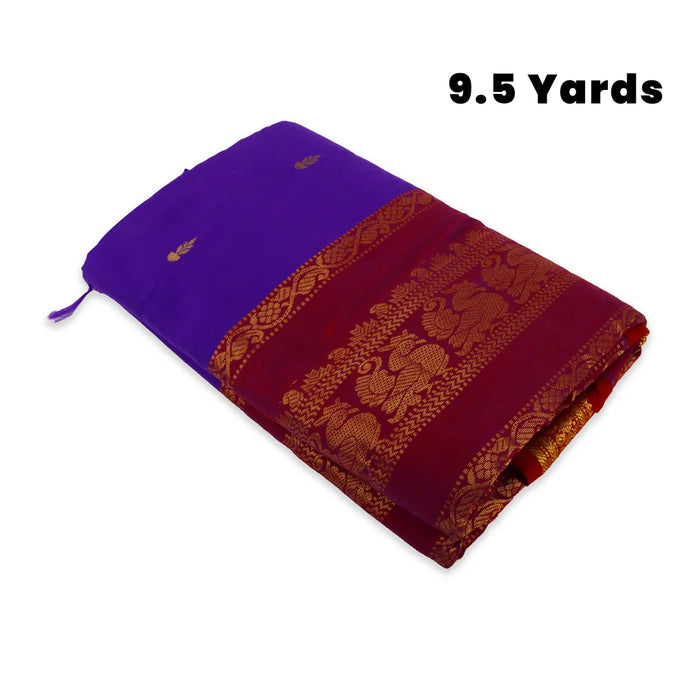 Saree - 9.5 Yards | Kalyani Silk Saree/ Jari Border Traditional Saree for Women