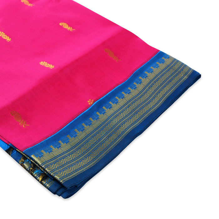 Saree - 6 Yards | Kalyani Soft Silk Saree/ Temple Border Traditional Saree for Women
