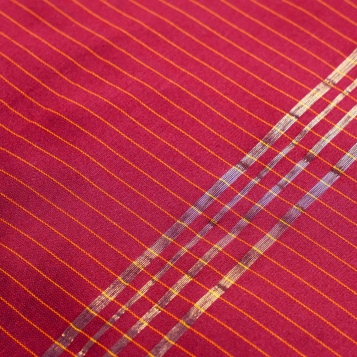 Saree - 9 Yards | Karishma Strips Silk Saree/ Jari Border Design Traditional Saree for Women