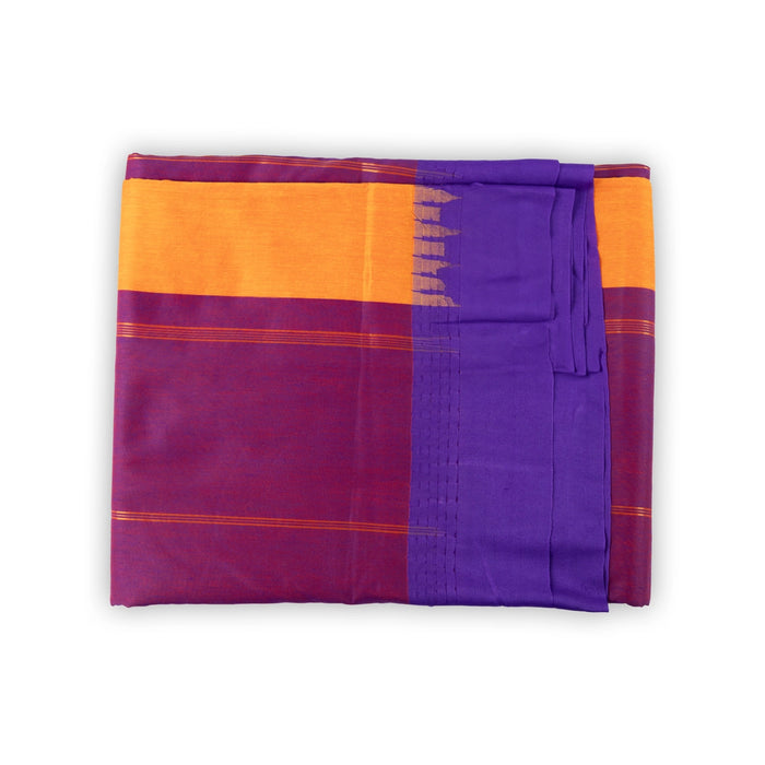 Saree - 9.5 Yards | Kalyani Temple Border Design Saree/ Traditional Saree for Women
