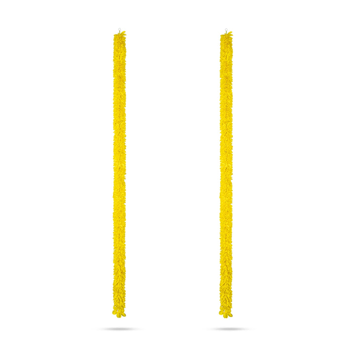 Side Toran Pair - 72 Inches | Artificial Flower Thoran/ Hanging Thoranam For Entrance Door