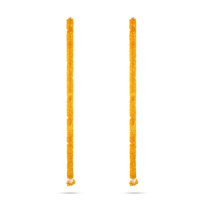 Side Toran Pair - 72 Inches | Artificial Flower Thoran/ Hanging Thoranam For Entrance Door