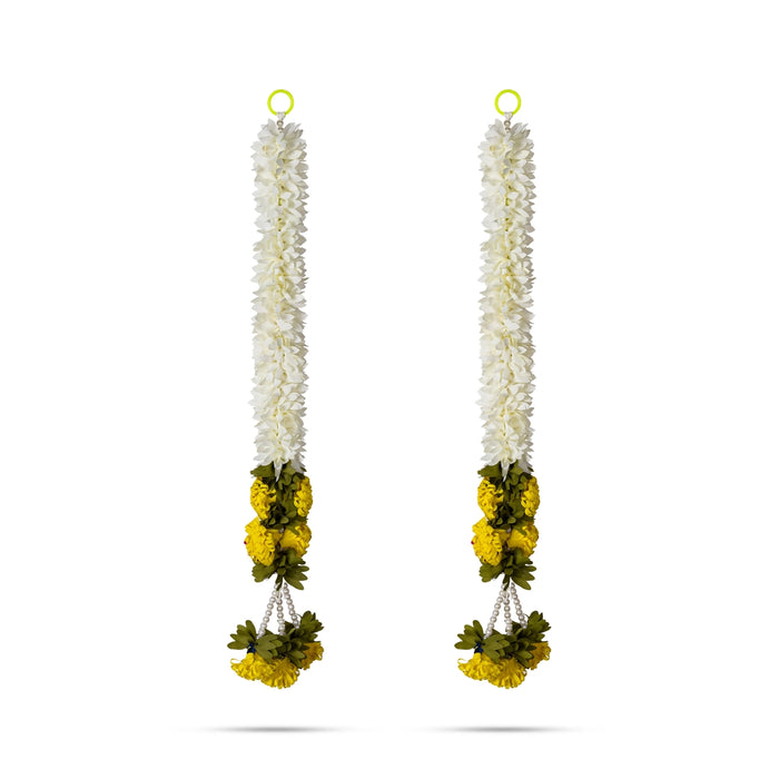 Side Toran Pair - 18 Inches | Flower Design Thoran/ Bandhawar for Home Decor