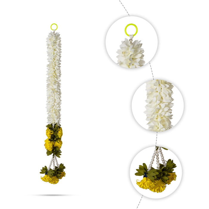 Side Toran Pair - 18 Inches | Flower Design Thoran/ Bandhawar for Home Decor