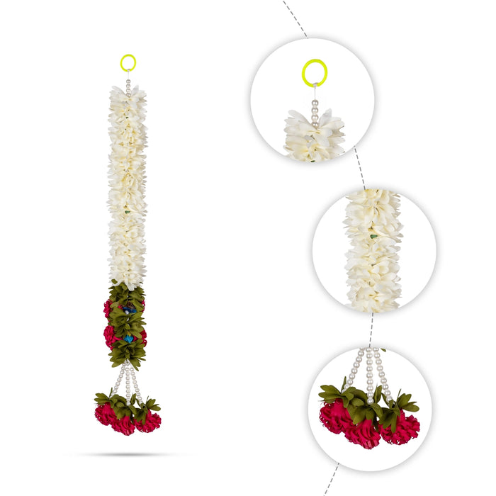 Side Toran Pair - 18 Inches | Flower Design Thoran/ Bandhawar for Home Decor