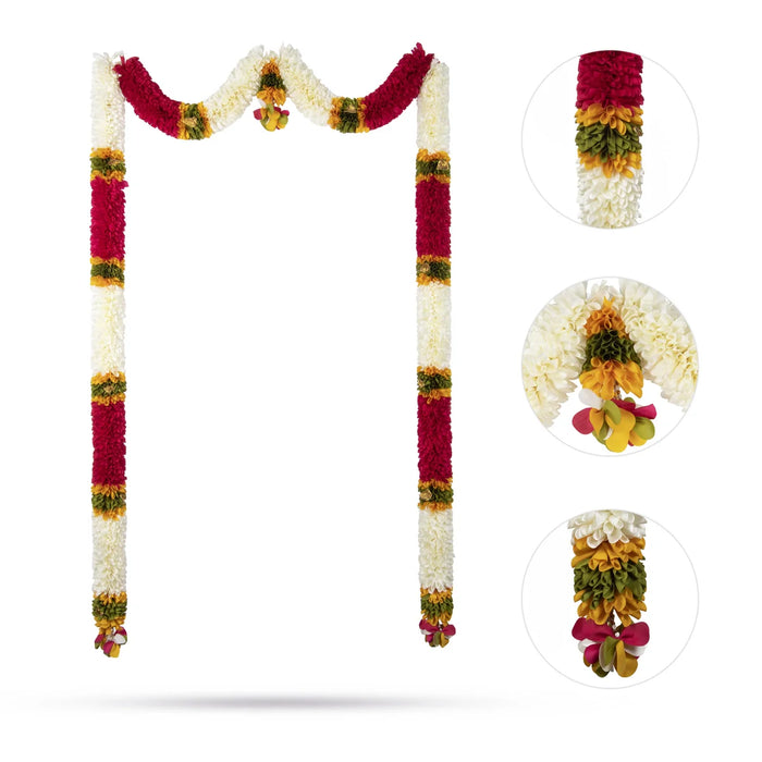 Door Thoran Full Set - 82 Inches | Artificial Flower Toran/ Bandanwar for Home Decor