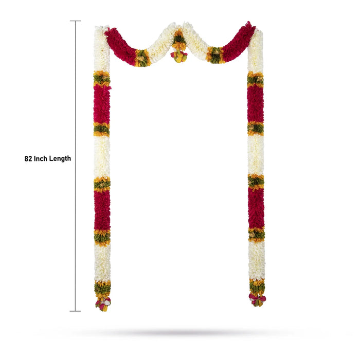 Door Thoran Full Set - 82 Inches | Artificial Flower Toran/ Bandanwar for Home Decor